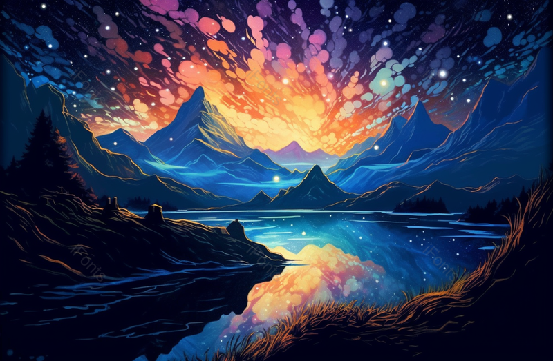 抽象写意创意背景风景插画,插画/手绘图,插画/手绘图库,插画/手绘图下载,插画/手绘